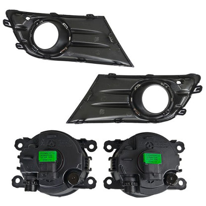 For Honda Pilot 2012-2013-2014-2015 New A Pair Fog Light W/Cover&Chrome Trim US