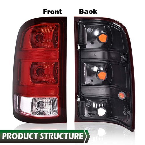 Solid Spare Fit For 07-13 GMC Sierra 1500 2500 3500HD Rear Tail Light Brake Lamp Left Side