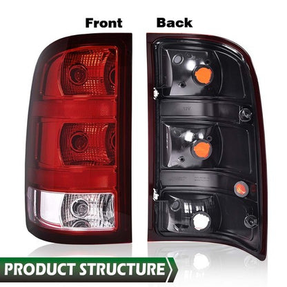 Solid Spare Fit For 07-13 GMC Sierra 1500 2500 3500HD Rear Tail Light Brake Lamp Left Side