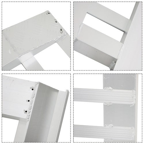 Solid Spare 80"×15" Ramps 6000 LBS 2Pcs Hook end knife Aluminum For Truck Car Auto Trailer