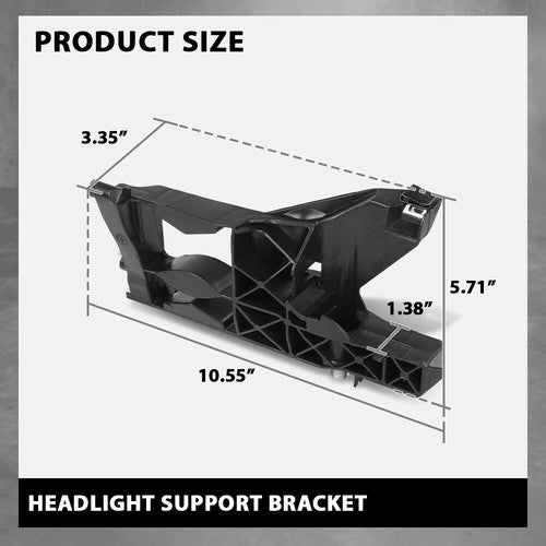 Solid Spare Fit For 12-18 Audi A7 A6 C7 Front Bumper Headlight Support Bracket Left+Right