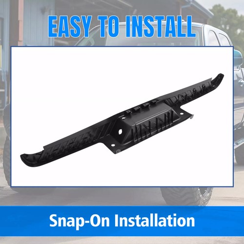 Solid Spare Black Rear Bumper Top Step Cover w/Sensors For Ford F150 F-150 09-2014 Styleside