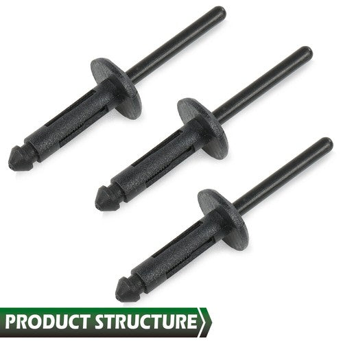 Solid Spare Fit For Dodge Challenger 2008-2022 Front Hood Bumper Weatherstrip Seal & Rivets