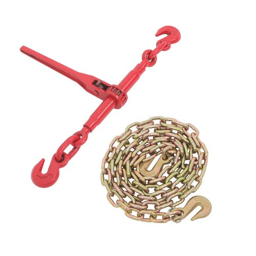 Solid Spare 3/8in-1/2in×10ft G80 Chain and Bundle Kit Steel Red 9215lbs Width 24-31in Steel