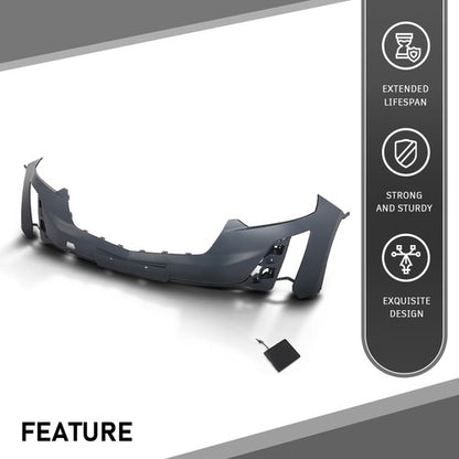 Solid Spare Fit For 2020-2024 Cadillac XT6 Luxury Front Bumper Cover Fascia w/o Sensor Holes