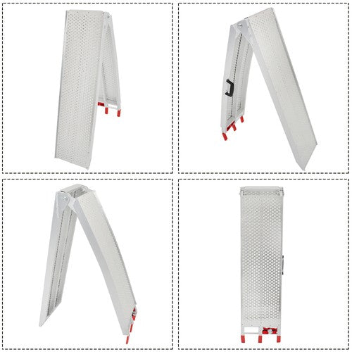 Solid Spare For SUV Trailer Dirt Bike 1PC 7.5FT x 6" 750LBS Folding Motorcycle Loading Ramp