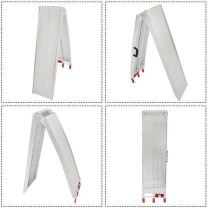 Solid Spare For SUV Trailer Dirt Bike 1PC 7.5FT x 6" 750LBS Folding Motorcycle Loading Ramp