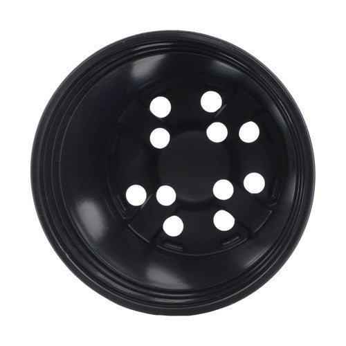 Solid Spare 100 Pcs 6' Plastic Flower Pots Seedling Cups Black W/Drainage Hole