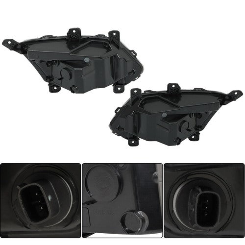Solid Spare Fog Lights Assembly For Chevy Equinox L LT LS 16-17 LH+RH Front Daytime Running