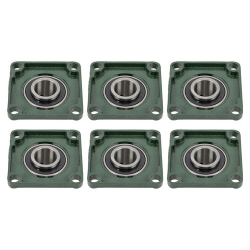 Solid Spare 6 Pcs UCF 208-24 Pillow Block Flange Mounted Bearing 1-1/2" Bore 4 Bolt