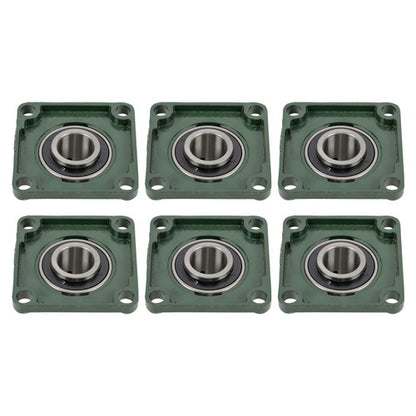 Solid Spare 6 Pcs UCF 208-24 Pillow Block Flange Mounted Bearing 1-1/2" Bore 4 Bolt