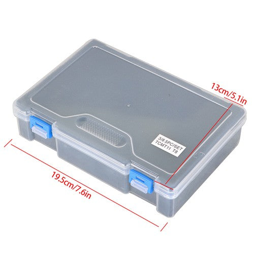 Solid Spare 5Pcs 3/8" Carbide Indexable Turning Tool Lathe Tool Bit With Carbide Inserts
