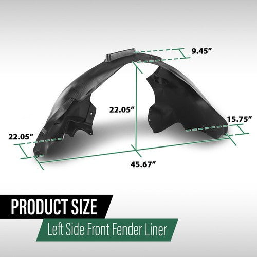 Solid Spare Fit For 2009-2017 Audi Q5 SQ5 Front Left Side Fender Liner Splash Shield