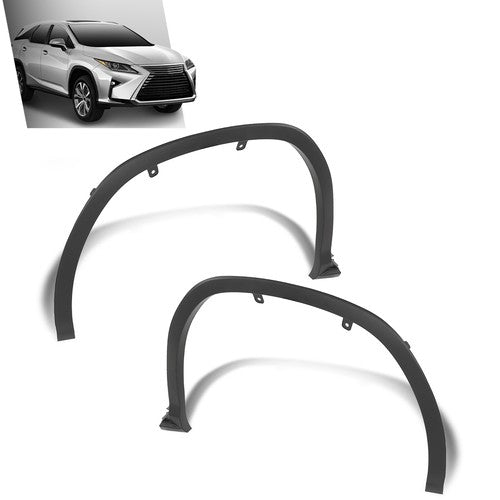 Solid Spare Fit For 16-19 Lexus RX350 RX450h Front Left+Right Fender Flare Wheel Arch Trim
