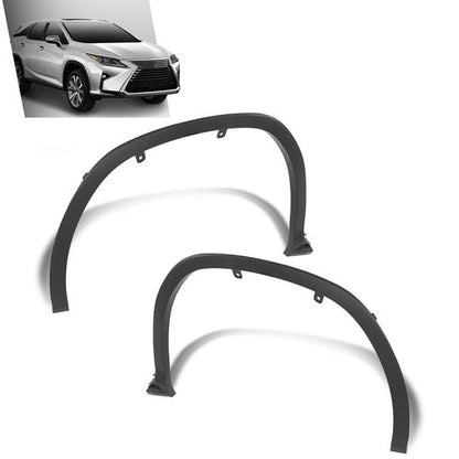 Solid Spare Fit For 16-19 Lexus RX350 RX450h Front Left+Right Fender Flare Wheel Arch Trim
