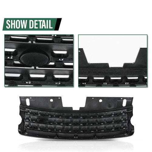 Solid Spare Front Grille Fit For 2013-2016 2017 Land Rover Range Rover Chrome Grill LR055880