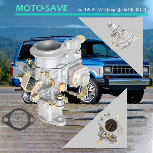 Solid Spare Solex 1 Barrel Carburetor 17701.02 Fit For Jeep CJ3 CJ5 CJ6 2.2L l4 1959-1973