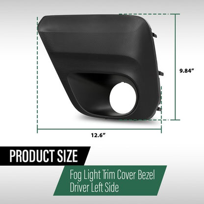 Solid Spare Fog Light Trim Cover Bezel Fit For 2019 2020 2021 Subaru Forester Left Side
