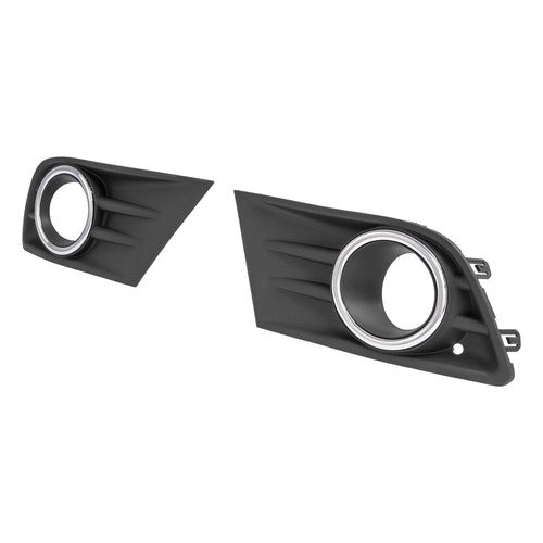 Fog Light Cover Bezel w/Chrome Ring For Honda Pilot 2012 2013 2014 2015 LH & RH