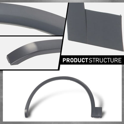 Solid Spare Front Left Fender Flare Wheel Well Arch Molding Fit For 2018-2020 Audi Q5 Base