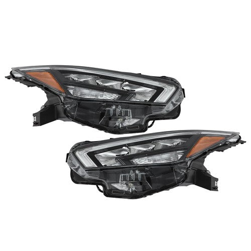 Solid Spare Clear Lens New For Nissan Versa S SR SV 2020-2021 Pair Headlight Replacement LED