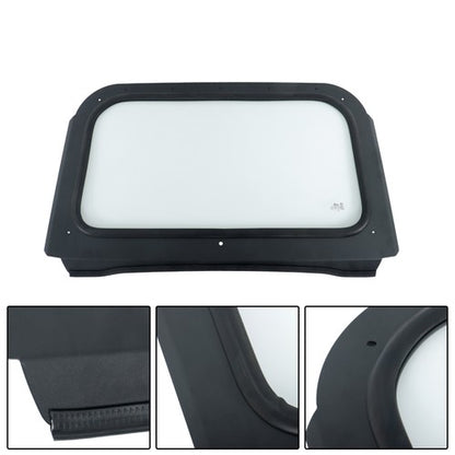 Solid Spare For Polaris RZR 570, 800, XP 900 Full Glass Windshield with Wiper Black