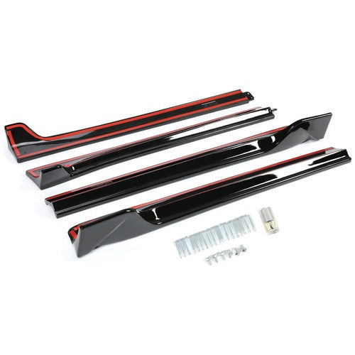 Solid Spare Side Skirts Extension Rocker Panels Black For Tesla Model 3 2017-2023 2022