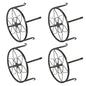 Solid Spare 4 Pack 9inch Black Metal Plant Stands Heavy Duty Plants Holder Flower Pot Stand
