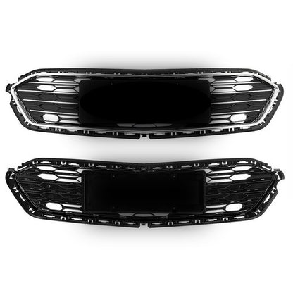 Solid Spare Front Upper Middle Lower Grille For Chevrolet Cruze 2016 2017 2018 Chrome New