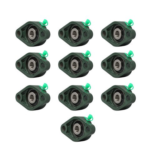Solid Spare 10PCS UCFL201-8 Pillow Block Bearing 1/2" Hole 2-Bolt With Seat Bearing