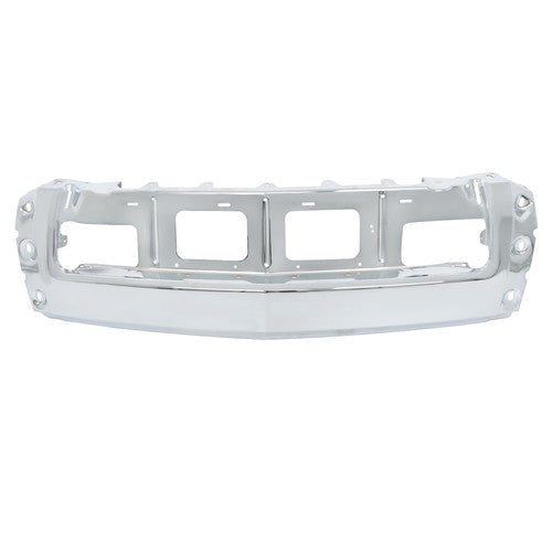 Solid Spare For Chevy Silverado 1500 2014-15 Split Style Chrome Front Bumper w/o Sensor Hole