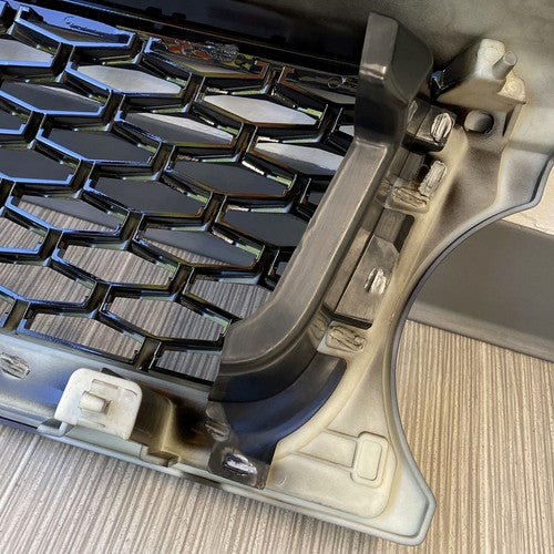 Solid Spare For 2010-2013 LAND ROVER RANGE SPORT FRONT HOOD BLACK GRILLE W/ SIDE FENDER VENT