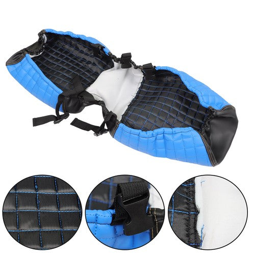 Solid Spare Rear Seat Covers Kit No Staple Blue Color Universal Size Fit For Golf Carts