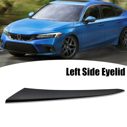 Fits 2022-2024 Honda Civic Head Light Molding Trim Black Left Side 71207T20A01
