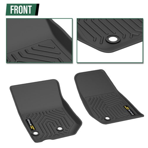 Solid Spare TPE Floor Mats Fit For2013-2018 Jeep Wrangler JK All Weather Protection Liners