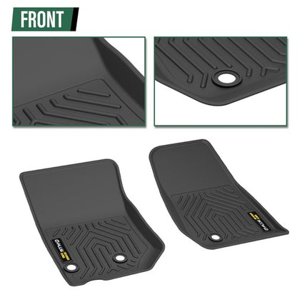 Solid Spare TPE Floor Mats Fit For2013-2018 Jeep Wrangler JK All Weather Protection Liners