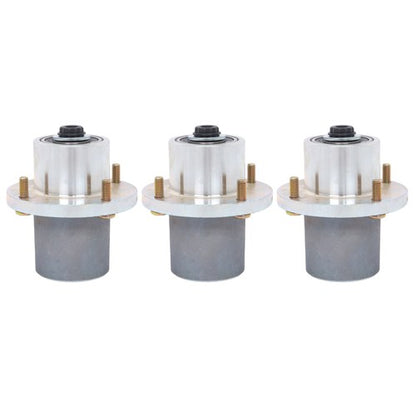 Solid Spare 125981 605380 3pcs Blade Spindle For Hustler Fastrak Raptor SDX SD 48" 54" 60"