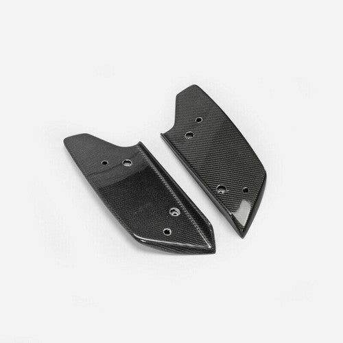 Pair Rear Bumper lip Spoiler Splitter Diffuser CF For 08-16 Nissan GTR GT-R R35