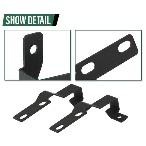 Solid Spare Fit For 05-15 Toyota Tacoma Hood Ditch Hinges Cube LED Light Pods Mount Brackets