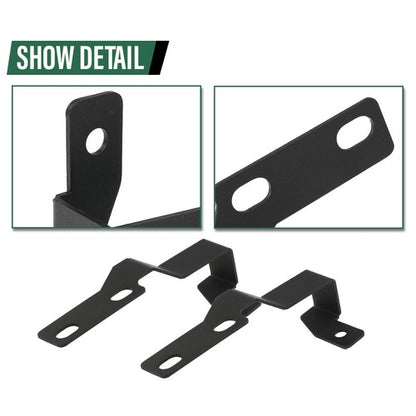 Solid Spare Fit For 05-15 Toyota Tacoma Hood Ditch Hinges Cube LED Light Pods Mount Brackets