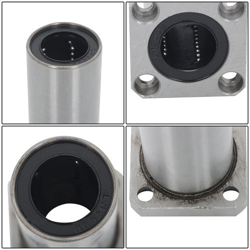 Solid Spare LMK20UU Linear Bearing 4Pcs 20mm Bore 32mm OD 80mm Long Square Linear Bearing