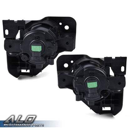 Solid Spare Fit For 09-14 Nissan Maxima Front Bumper Fog Lights Clear Lens Complete Kit