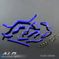 Solid Spare Fit For 92-2000 Honda Civic SOHC D15/16 EG/EK 10pcs Silicone Radiator Hose Blue