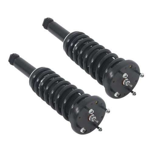 Solid Spare For Jaguar XJ Series 10-18 Pair Rear Shock Struts Assys Coil Spring w/o Electric