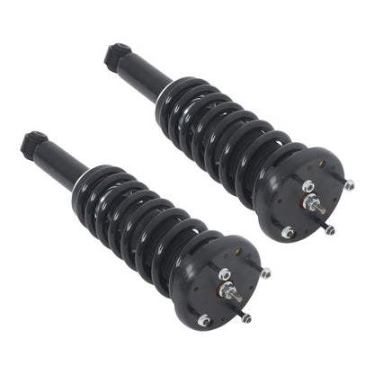 Solid Spare For Jaguar XJ Series 10-18 Pair Rear Shock Struts Assys Coil Spring w/o Electric