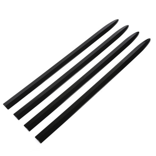Solid Spare 4pcs Body Side Molding Trim Black Fit For 19-22 Chevy Silverado 1500 Crew Cab