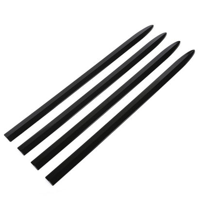 Solid Spare 4pcs Body Side Molding Trim Black Fit For 19-22 Chevy Silverado 1500 Crew Cab