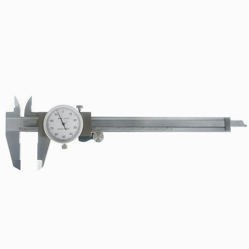 Solid Spare 6" DIAL CALIPER CARBON STEEL SHOCKPROOF .001" OF ONE INCH