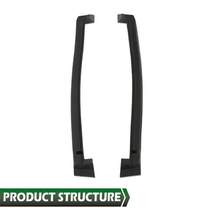 Solid Spare Fit For 1984-1996 Corvette C4 Coupe Roof Top Side Panel Weatherstrip Seal 2pcs