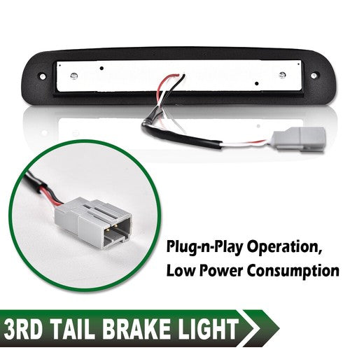Solid Spare Fit For 1999-2016 Ford F250 F350 Super Duty Smoke LED 3rd Brake Light Cargo Lamp